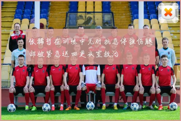 张稀哲在训练中无对抗急停扭伤腿部被紧急送回更衣室救治